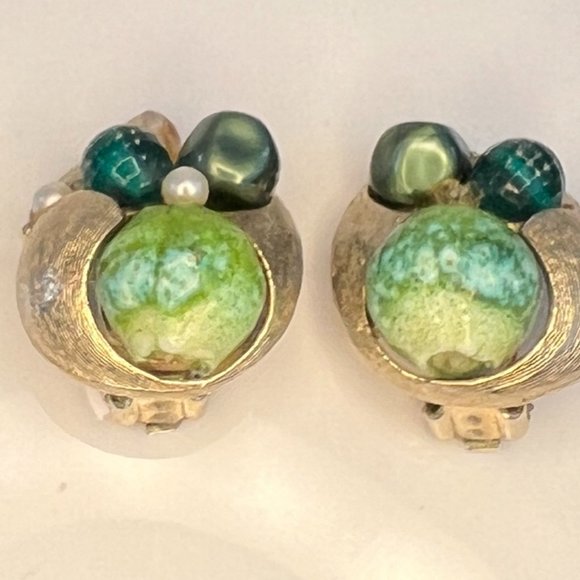 Vintage Signed ART Parure Set Necklace Bracelet Earrings - Picture 2 of 16